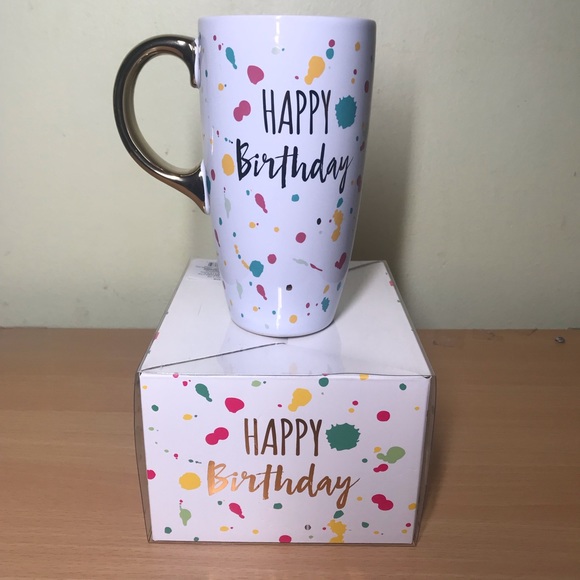 Modern Expresions “ Happy Birthday “ Ceramic Mug - Picture 4 of 7